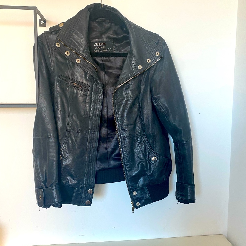 Oversized Genuine Leather Jacket made in Argentina